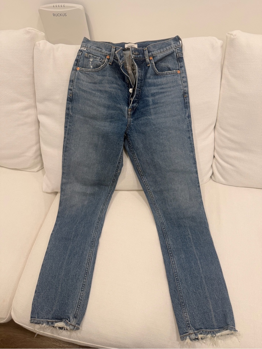 Citizens Of Humanity Medium Blue Slim Straight Jeans